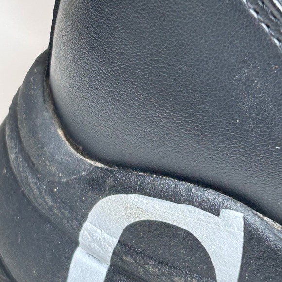 GUESS Womens 7.5 Black Knit Sock Sneakers Chunky Logo Platform High Top Shoes - Picture 8 of 14